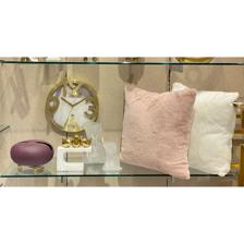 12" Aluminum wall clock with chrome Gold finish frame - 542-120327