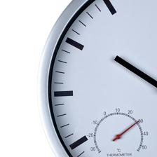 12inch Plastic wall Clock withthermometer and Hygrometer - 542-120499