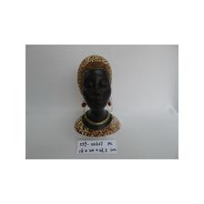 POLY AFRICAN LADY HEAD DECOR - 559-02627
