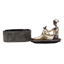POLI SENTADO SENHORA AFRICANA DECO - 559-02637