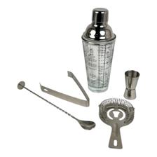 5pcs 400ML cocktail shaker barset-11.5X9.5X27CM - 567-411354