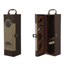 1 bottle PU box with waiter'scorkscrewpourer collar and foi - 567-41777
