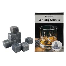 Cooling stones set (9pcs) withvelvet bag-15.3X10.8X2.9cm - 567-41998