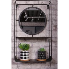 SHELF WITH MIRROR 30x11x50cm - 567-55017