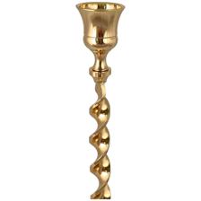 D8.5*31cm CHROMED IRON CANDLEHOLDER - 567-57235