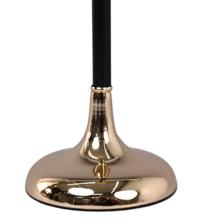 CHROMED GOLD BLACK IRON CANDLEHOLDER - 567-57284