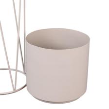 MILK IRON FLOWER POT WITH HOLDER - 567-57292