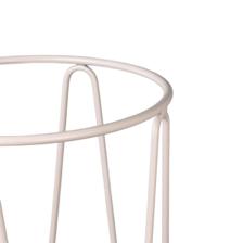 MILK IRON FLOWER POT WITH HOLDER - 567-57292