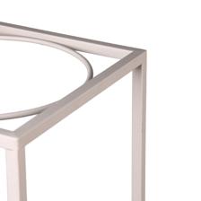 MILK IRON FLOWER POT WITH HOLDER - 567-57293