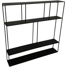 black metal wall rack (square)72x12x72cm - 567-59070