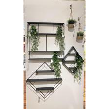 black metal wall rack (square)72x12x72cm - 567-59070