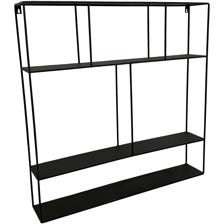 black metal wall rack (square)72x12x72cm - 567-59070
