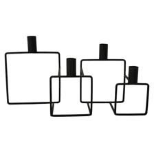 Black metal taper candle holder         35.2x11x17.8cm - 567-59157