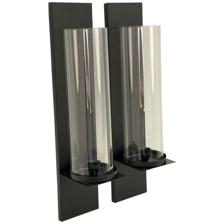 S/2 metal wall sconce 10x11.5x46cm - 567-59162