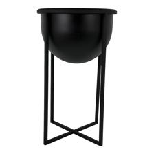metal planter with one plasticpot                    item s - 567-59164
