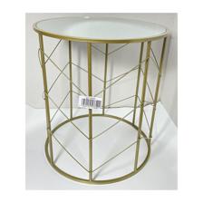 Gold colour side table 45X50cm - 567-66005
