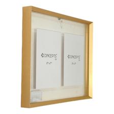 Aluminum floating frame 35x28hold 2 photos 18x13cm - 567-71016