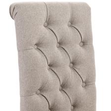 FABRIC TUFTED WITH BUTTON2 COMMON NATURAL RUBBER WOOD - 567-95002