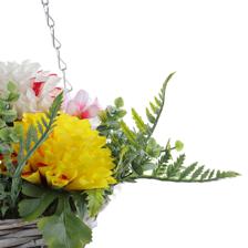 mix flower in hanging basket - 592-1434453