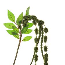 110CM FLOCKED HANGING BUSH HEADS - 592-1434612