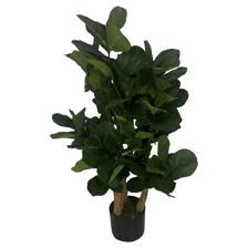 ARTIFICIAL  FIDDLE LEAF FIG TREE WITH POT - 592-312152