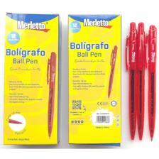 CANETA RETRÁTIL VERMELHA DE 1,0 MM, CAIXA DE 12 UNIDADES - 780-144463610