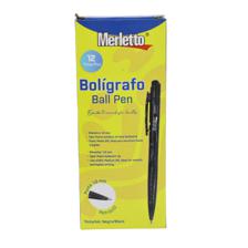 BOLGRAFO RETRCTIL NEGRO 1.0MM CAJA DE 12 UNIDADES - 780-144463699