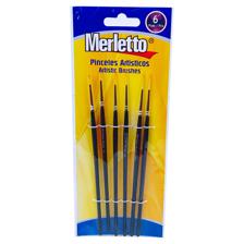 200SETS/CTN 6PCS ARTIST BRUSHES WITH DOUBLE SIDED CMYK PRINT - 780-1594184