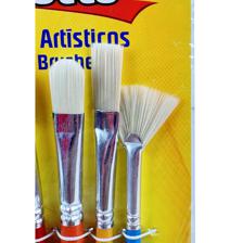 200SETS/CTN 6PCS ARTIST BRUSHES WITH DOUBLE SIDED CMYK PRINT - 780-1594190