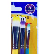 200SETS/CTN 6PCS ARTIST BRUSHES WITH DOUBLE SIDED CMYK PRINT - 780-1594193