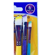 SET DE 6 PINCELES BISELADOS CON #2,4,6,8,10,12 - 780-1594195