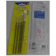 CONJUNTO DE 4 PINCÉIS DE ARTE DE OLIVA (#0 #3 /8 #4 #12) - 780-1594624