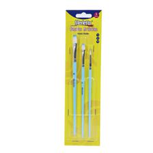 SET 3 PINCELES ARTISTICOS AZUL PASTEL (#2 #6 #10) - 780-1594626