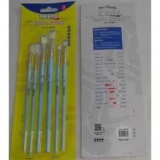 SET 6 PINCELES ARTISTICOS AZUL PASTEL (#2 #4 #6 #8 #10 #12) - 780-1594627