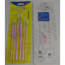 SET 6 PINCELES ARTISTICOS LILA PASTEL (#2 #4 #6 #8 #10 #12) - 780-1594629