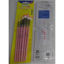 SET 6 PINCELES ARTISTICOS ROSA PASTEL (#2 #6 #8 #10 #10 #2) - 780-1594630