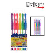GLITTER GEL PEN 6PCS 0.8MM - 780-4909076