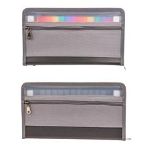 DIVIDERS EXPANDING FILE WITH ZIPPERS - 780-6994675