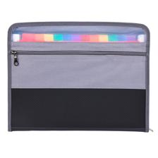 DIVIDERS EXPANDING FILE WITH ZIPPERS - 780-6994676