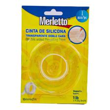 CINTA DE SILICONA TRANSPARENTE 18MM X 2M - 780-7194766