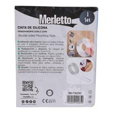 FITA DE SILICONE TRANSPARENTE 18MM X 3M - 780-7194767