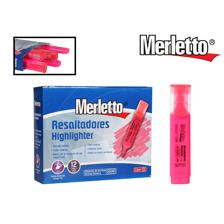 RESALTADOR ROSADO 12PZ - 780-755229206