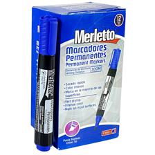 MARCADOR PERMANENTE AZUL 12PZ - 780-755269609