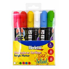 SET MARCADORES ACRILICOS PARA AUTOMOVIL, 6PCS COLORES - 780-7554931
