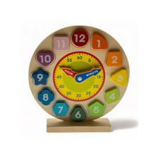 40PCS/CTN WOODEN PRESCHOOL EDUCATIONAL CLOCK IN COLOR BOX WI - 780-8464044