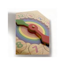 EDUCATIONAL WOODEN PUZZLE CLOCK - 780-8464045