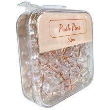 144BOXES/CTN 50PCS BASIC PUSHPINS IN HANGING PLASTIC BOX WI - 780-8513000