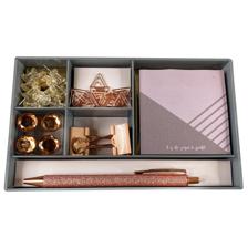 36SETS/CTN ACRYLIC BOX STATIONERY MEDIUM IN PLASTIC BOX WITH - 780-8513013