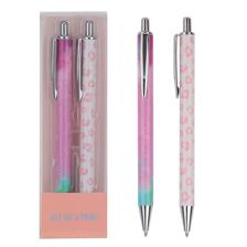 SET DE 2 BOLIGRAFOS METALICOS PUNTA REDONDA - 780-8513397