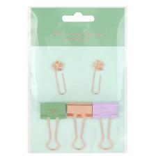 KIT DE CLIP FLORAL LADY, INCLUYE: 2PZA 32MM CLIPS, 3 SUJETA PAPEL DE 25 MM. - 780-8513444